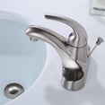 thumbnail image 4 of WOWOW Bathroom Drain with Lift Rod Brushed Nickel Basin Drain with Overflow, 4 of 5
