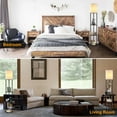 thumbnail image 3 of Floor Lamp with Shelves, 64" Round Standing Lamp with 3 Color Temperature Bulb, Corner Display Bookshelf Lamp, Modern Lamp for Living Room Bedroom Office, 3 of 8