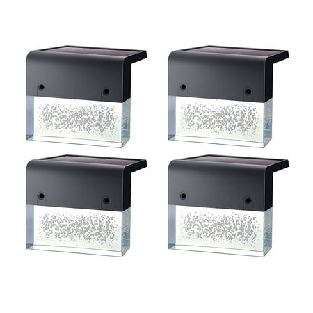 

Docooler 4 Packs Solar Fence Lamps 2 Modes IP65 Waterproof Garden Wall Lamp Stair Step Lamp