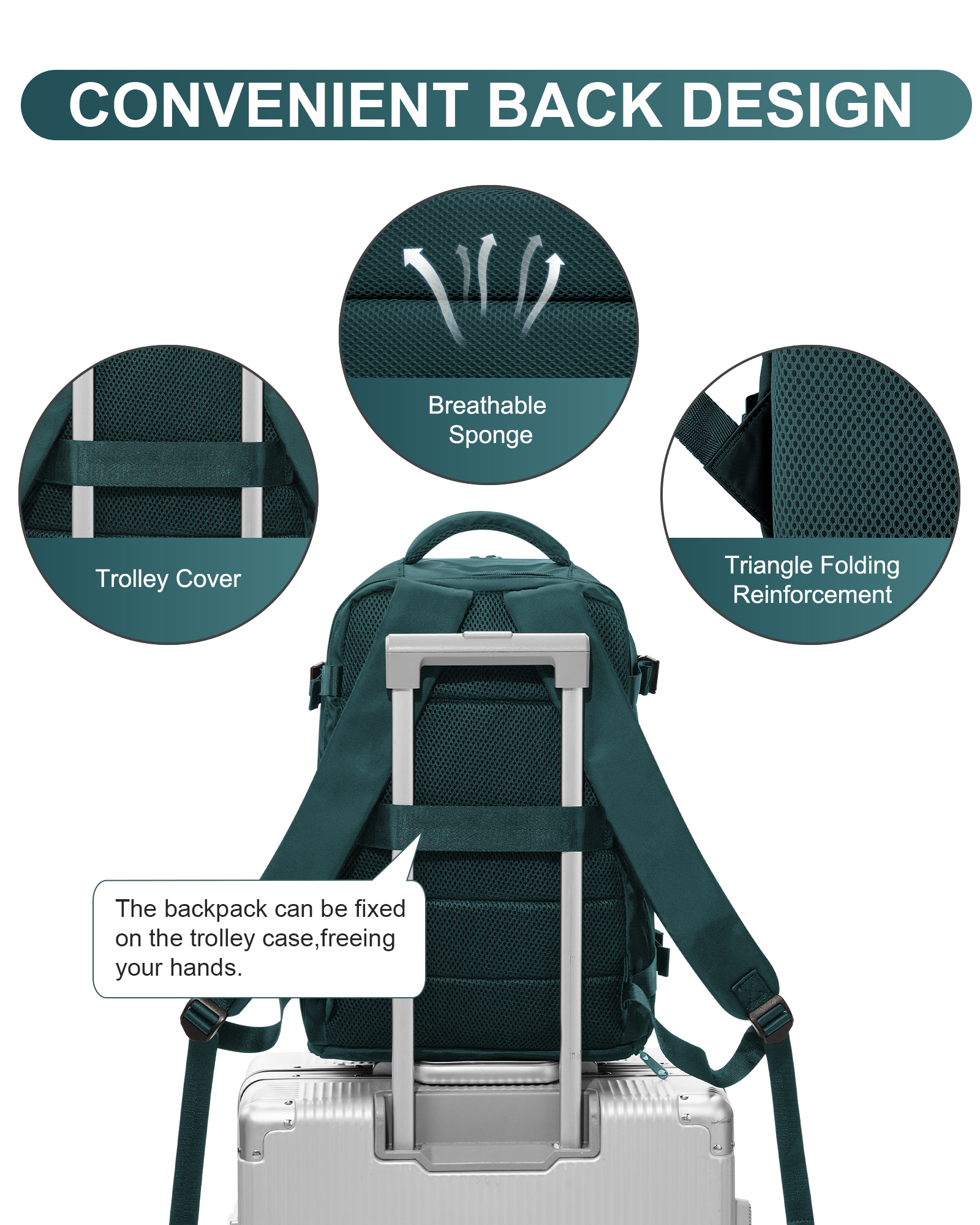 Women's Large Travel Backpack, Travel Backpack, Hiking Backpack, Waterproof Outdoor Sporty, Casual School Backpack, 14 Inch Laptop with USB Charging Port, Shoe Compartment