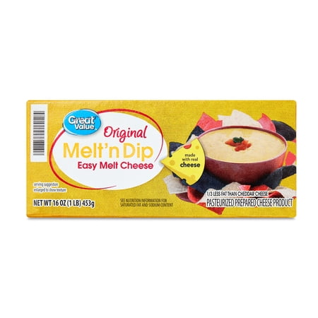 Great Value Original Melt 'n Dip Easy Melt Cheese, 16 oz