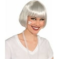 thumbnail image 2 of White Bob Wig Halloween Costume Accessory, 2 of 2