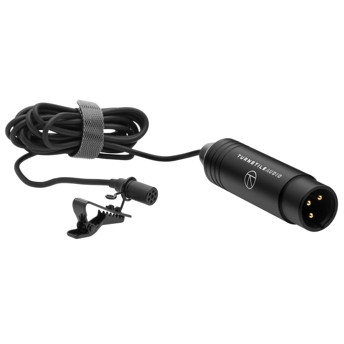 Turnstile Audio Station Series TASL300 XLR Omnidirectional Electret Condenser Lavalier Microphone, for Filming, Podcast, Livestream, Interviews, or YouTube Recording