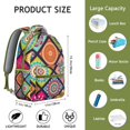 thumbnail image 6 of Boho Chic Travel Backpack - Vintage Print College Bag with 17 Inch Laptop Sleeve, Durable Oxford Fabric, Roomy for School, Work & Weekend Trips, 6 of 6