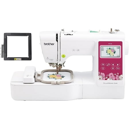 Brother PE545 Embroidery Machine with Wireless LAN, 4" x 4" Hoop Area, 3.7" Touchscreen, SAMFM100 4" x 4" Magnetic Hoop