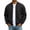 Black, variant on Bomber Jacket Men Fleece Zip up Faux Suede Jackets Loose Fit Comfort Soft Fall Winter Clothes with Pockets 2XL