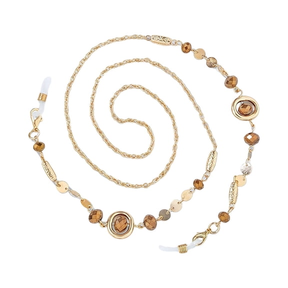 GJX Metal Crystal Eyeglass Chain