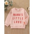 thumbnail image 2 of Bagilaanoe Newborn Baby Boy Girl Valentine's Day Sweatshirt Letter Print Long Sleeve Pullover  6M 12M 18M 24M Infant Loose Tee Tops, 2 of 9