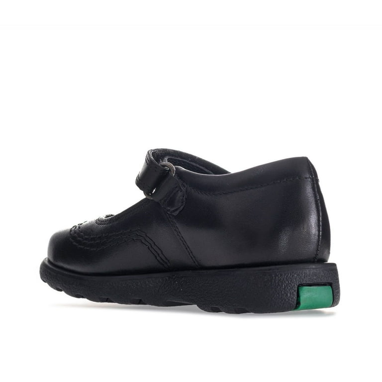 Kickers Kids Girl's Fragma Pop Black Leather Shoe