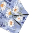 thumbnail image 6 of CLOOCL Daisy Printed Blouse Short Sleeve Shirts Purple Women Fashion Tops, 6 of 6