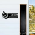 thumbnail image 3 of Handmadetneonsign Personalized Cat Home Number Metal Sign, Custom Cool Cat Address Metal Sign, 3 of 5