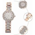 thumbnail image 3 of Elegant Girl Watch Rhinestone Wristwatch Female Watch Business Women Watch (Rose Gold), 3 of 4