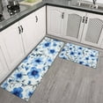 thumbnail image 2 of Pioneer Flower Floral Print Pattern Kitchen Rugs Sets Of 2,Anti Fatigue Kitchen Mat Rugs Non Slip Washable,Decorative Kitchen Floor Mats for Kitchen,Sink,Laundry,17"x30"+17"x47", 2 of 7