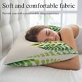 thumbnail image 5 of Spring Leaves Pillow Covers, Linen Long Throw Pillow Case, Pastoral Garden Botanical Rustic Burlap Holiday Pillow Protector Decorative Cushion Cover for Living Room/Bedroom 12" x 20", 5 of 8
