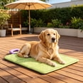 thumbnail image 3 of Pet Ice Pad Dog Mat, Waterproof Polyester Sleeping Pad, Non-Slip Breathable All Season Pet Bed Mat for Indoor Beds, Balconies and Living Spaces, Light Blue/Green, 3 of 5