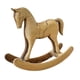 thumbnail image 5 of Estatua de caballo mecedor, figura decorativa de madera, adorno de escritorio para la oficina y la vida. Amarillo, 5 of 9