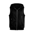 thumbnail image 3 of APEXFWDT Sleeveless Hoodies for Women Zip Up Vest Casual Loose Fit Lightweight Drawstring Sweatshirts with Pockets, 3 of 4