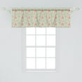 thumbnail image 2 of Ambesonne Flowers Window Valance, Retro Spring Blossoms, 54" X 18", Mint Pink, 2 of 3