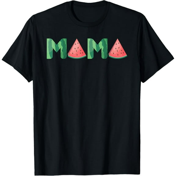 Mama Watermelon Funny Summer Fruit Gift - Great Mother's Day T-Shirt