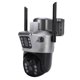 thumbnail image 1 of M Buder Cámara de Seguridad 4G con Panel Solar, Lente Dual 4MP HD, Detección de Movimiento PIR, Visión Nocturna y Audio, Resistente al Agua para Exteriores (26 cm / 10.2 inches), 1 of 9