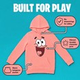 thumbnail image 3 of SpongeBob SquarePants Toddler Boys' Fleece Pullover Hoodie Pink Patrick, 3 of 4