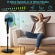 thumbnail image 2 of DORTALA Ventilador de pedestal con dos aspas, ventilador oscilante de 18 pulgadas con temporizador y altura ajustable, ventilador eléctrico de pie de 3 velocidades con control remoto para flujo de air, 2 of 5