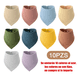 thumbnail image 2 of 10pzs Baberos Impermeable Para Bebe,bandana Algodon Unisex Xtellar multicolor, 2 of 4