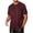 Red, variant on Mens Fashion Casual T-Shirt Summer Short Sleeve Crew Neck Jacquard Embroidered Sports Tops (2XL, Red)