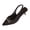 Black, variant on Kitten Heels for Women Trendy Metal Chain Pointed Closed Toe Slingback Sandals Elegant Party Prom Dress Shoes Black Size 7.5