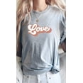 thumbnail image 6 of Retro Love Valentines Day Graphic Tee T-Shirt, 6 of 10