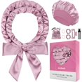 thumbnail image 1 of wonima02 Satin Heatless Curlers Hair Curler, No Heat Curls Overnight Hair Curlers to Sleep In Overnight Curls Headband, 70" Hair Curlers No Heat, 9 Pcs Satin Heatless Curling Set for Women Long Hair, 1 of 1