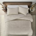 thumbnail image 2 of Posh Living Jeter 3pc Full/Queen Comforter Set Beige, 2 of 6