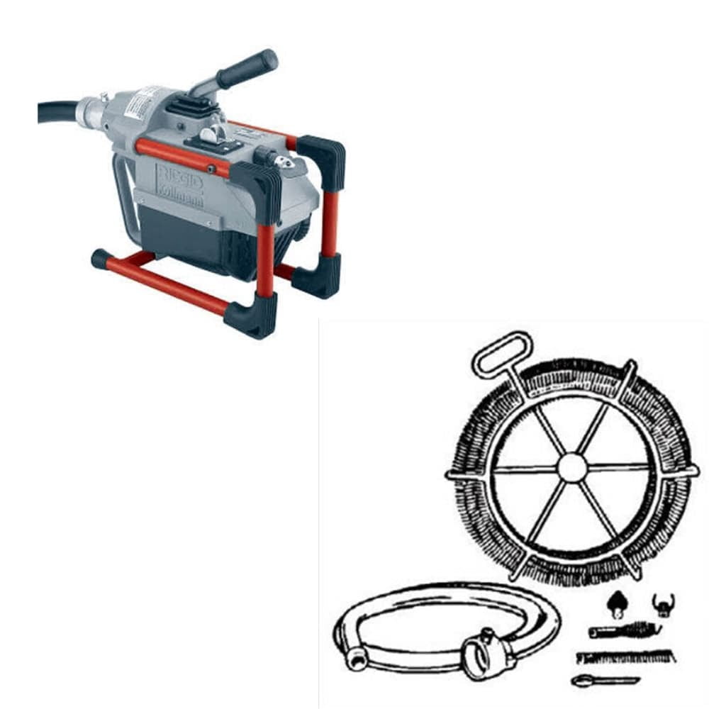 Ridgid 66492 K-60 Sectional Machine Drain Cleaner \u0026 Ridgid 48472 Kit A35 Cable