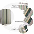 thumbnail image 5 of Vintage Stripes Shower Curtain Set ，Waterproof Fabric Shower Curtains Black Green Gray Striped Retro Lines Shower Curtains for Bathroom,Bathroom Decor 72"x84", 5 of 7