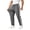 Dark Gray_003, variant on Mens Track Pants Drawstring Elastic Waist Tapered Sweatpants With Zipper Pockets Loose Athletic Workout Pants Black M