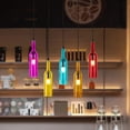 thumbnail image 5 of 5-Light Wine Bottle Chandelier Multicolor Retro Industrial Pendant Light with 5 Glass Bottle Shades & Adjustable 59in Chain, 5 of 10
