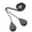 Black, variant on 2pcs Classical Drop Pendants Fan & Light Pull Chains Metal Extenders for House