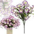 thumbnail image 2 of Artificial Morning Glory Flowers - Realistic Faux Outdoor Decor for Gardens, Balconies, And Autumn Themes, Windproof And Weather-Resistant Harlik, 2 of 9