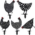 thumbnail image 3 of [5 Stück] Huhn Deko Handarbeit Gartenstatuen, Gartenfigur Metall Huhn Deko Handarbeit Gartendeko, Outdoor Garden Hinterhof Rasen Pfähle Metall Hen Yard Dekor Geschenk, Geschenk für Haus Andenken Ormromra MZQ-0495, 3 of 8