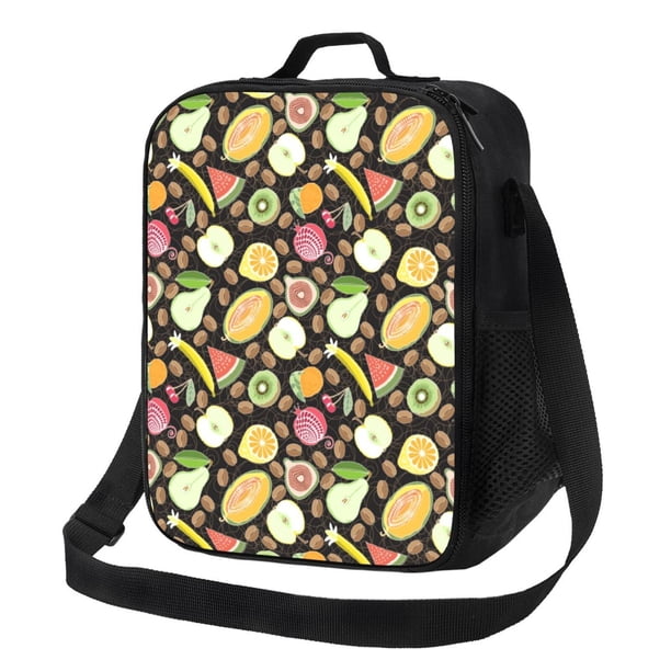 Fotbe Fruits Lonchera Bolsa de Almuerzo para Hombres y Mujeres, Lonchera de Gran Capacidad, Bolsa de Almuerzo Reutilizable, Bolsa Térmica Aislante