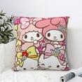 thumbnail image 6 of Hello Kitty Pillow Cover, Square Throw Pillow Cases For Couch Sofa Bed Living Room,Home Decorative, 20"X20", 6 of 9