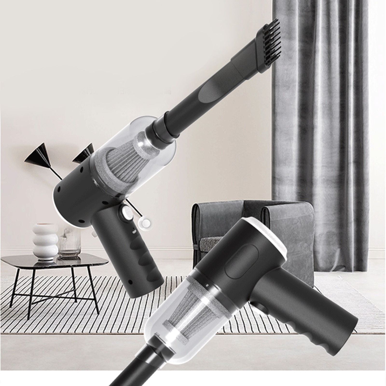 SZBAOAN 7.4 V Cordless Handheld Vacuum Cleaner - Portable High Power