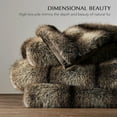 thumbnail image 2 of EVERGRACE Luxury Faux Fur Throw Blanket, Soft Fluffy Faux Mink Blankets for Bed, Couch, Sofa, Thick Cozy Plush Warm Fur Throws with Reversible Velvet, Ombré Sable Brown, 50"x60", 2 of 8