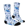 thumbnail image 4 of OIOLOYJM Compression Socks for Women Men Halloween Cute Novelty Printed Crew Socks Winter Funny Strecth Comfy Athletic Yoga Dress Socks for Holiday Gifts, 2-Packs Sky Blue, 4 of 6
