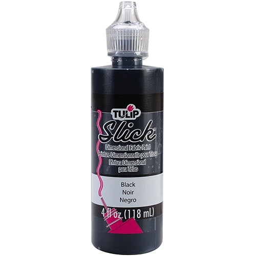 Tulip Slick Black Dimensional Fabric Paint, 4 Fl. Oz.