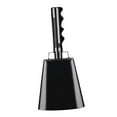 thumbnail image 3 of Metal Cow Bell Hand Call Bell Noisemaker Musical Instruments Loud Call Bell Cowbell for Christmas Ball Games Ranch Football Baseball black, 3 of 8