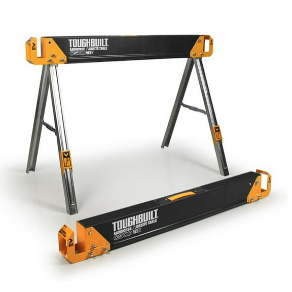 ToughBuilt TB-C500-2 2,200 lb. Combined Capacity C500 Sawhorse Jobsite Table Set