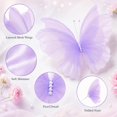 thumbnail image 3 of Giant Butterfly Decorations 3PCS, 20" Big Butterfly Decorations Party Giant, Large Butterflies Decor for Valentine’s Day, Wedding, Birthday, Banquet Decor (Purple), 3 of 10