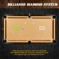 thumbnail image 4 of 7.5 ft Billiard Pool Table with Cue Rack, Dartboard, and Game Accessories, Tan, by Barrington Billiards, 4 of 13