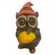 thumbnail image 5 of Estatua de búho de cono de pino con sombrero, escultura creativa de búhos, Mini para decoración del jardín del hogar JShteea El nuevo, 5 of 7